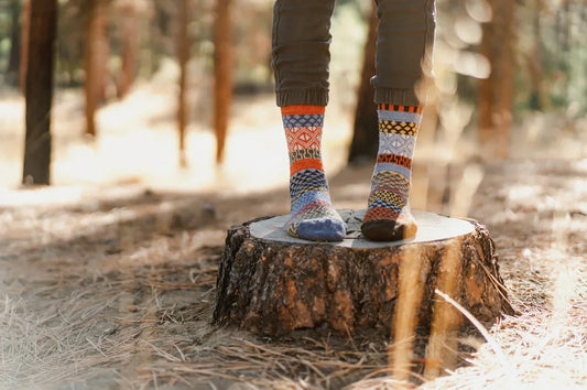 Solmate's Merino Wool Socks worn in nature