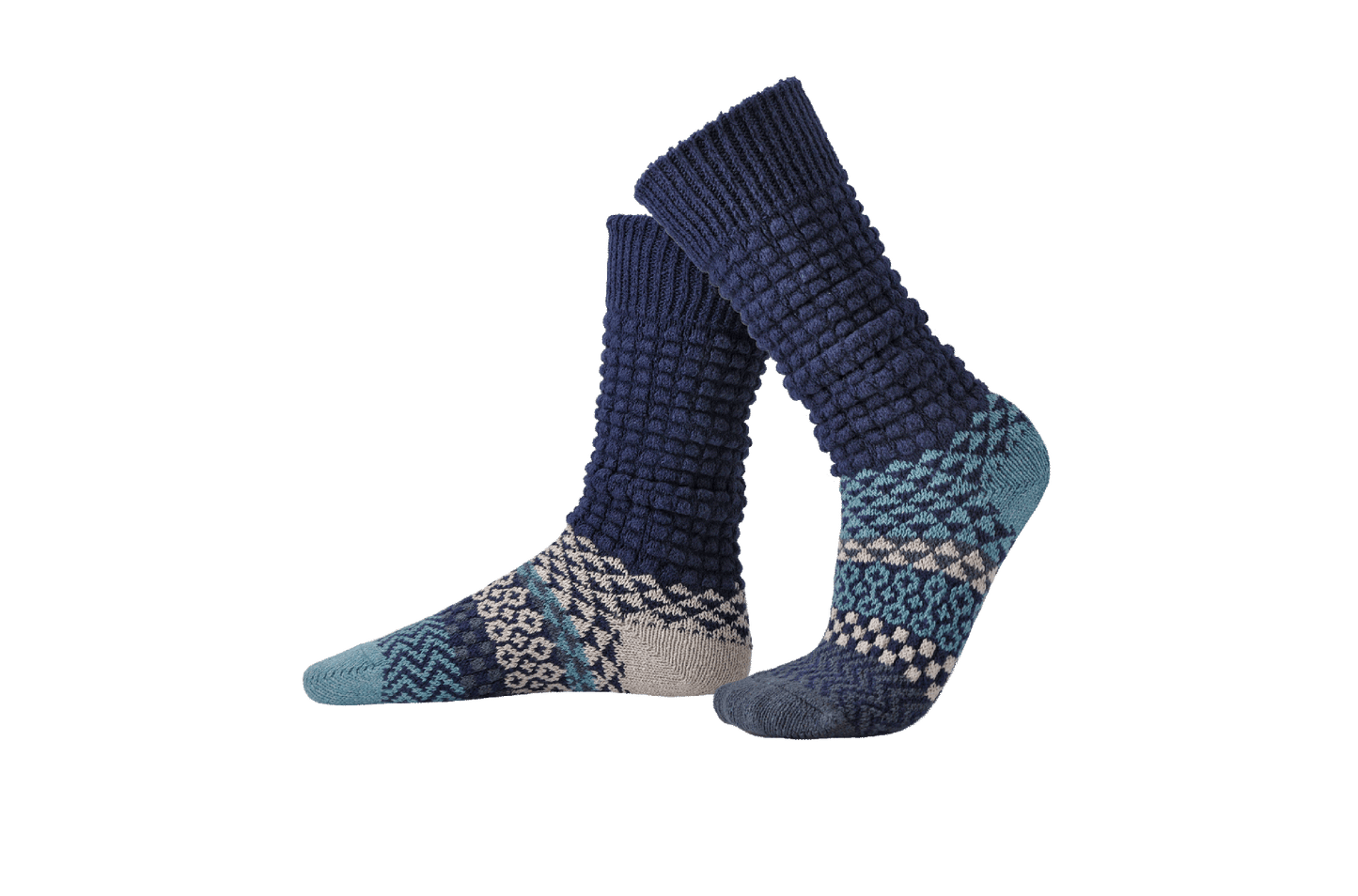 Fusion Slouch Socks - Cerulean