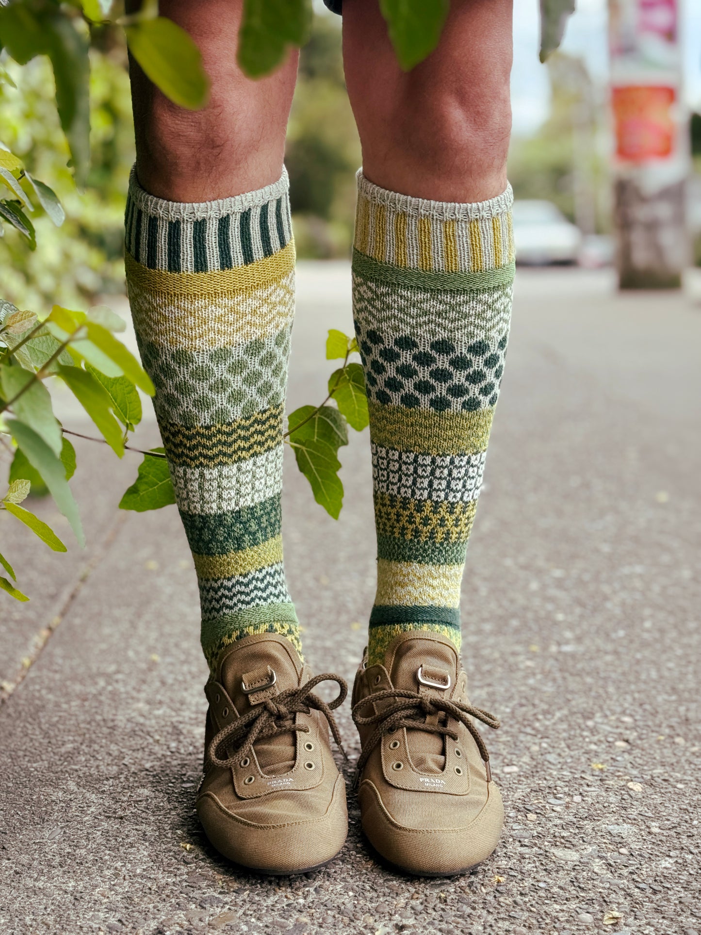 Fiddlehead Knee Socks