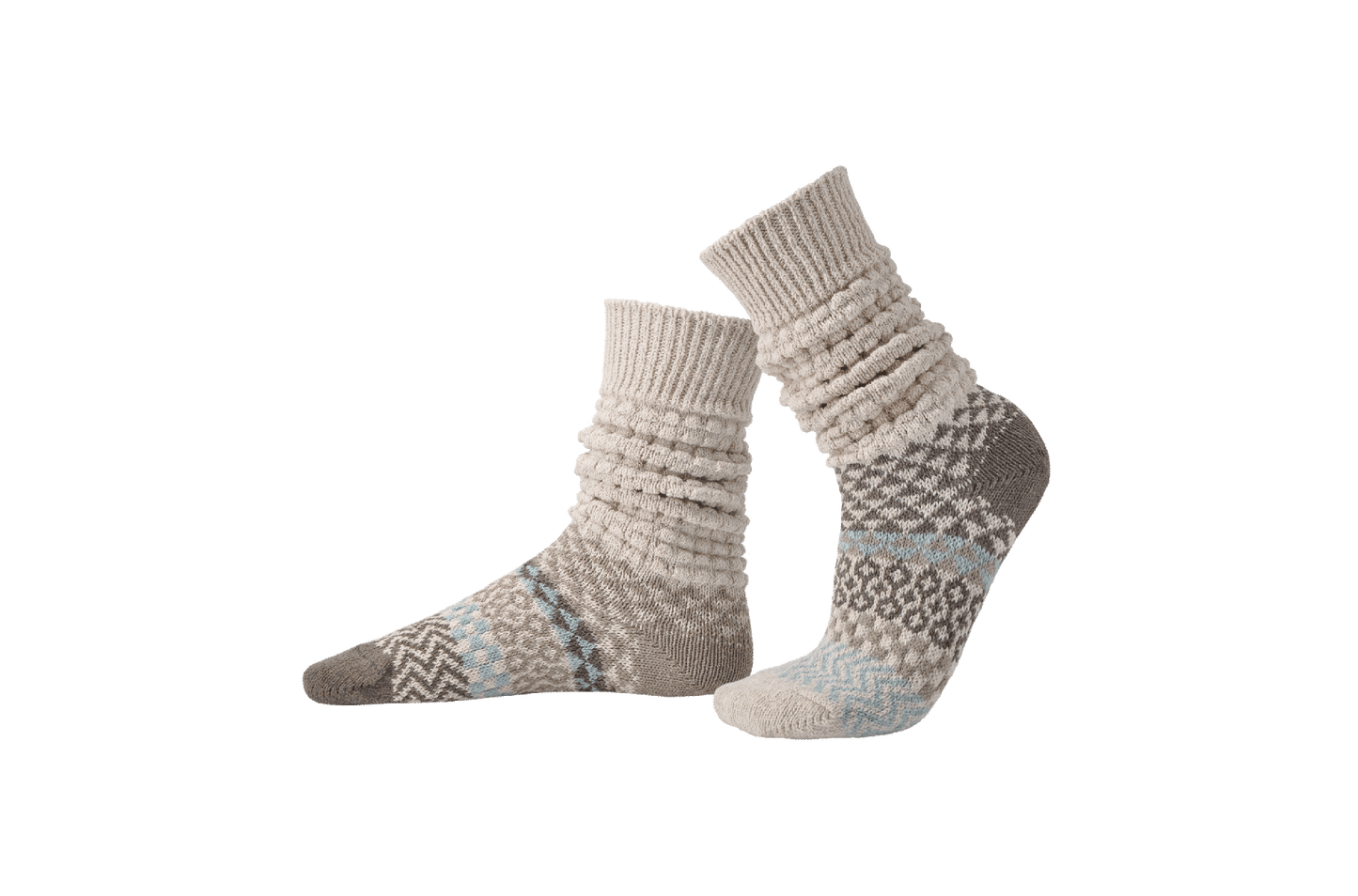 Fusion Slouch Socks - Seashell