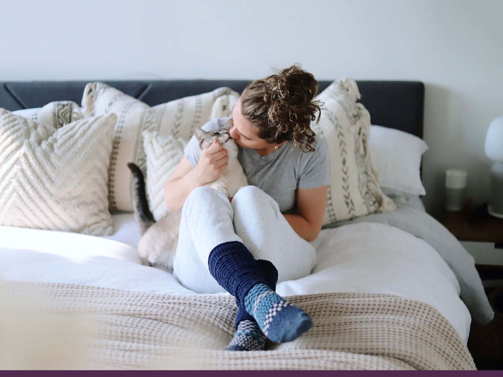 Cerulean Slouch Socks | Solmate Socks