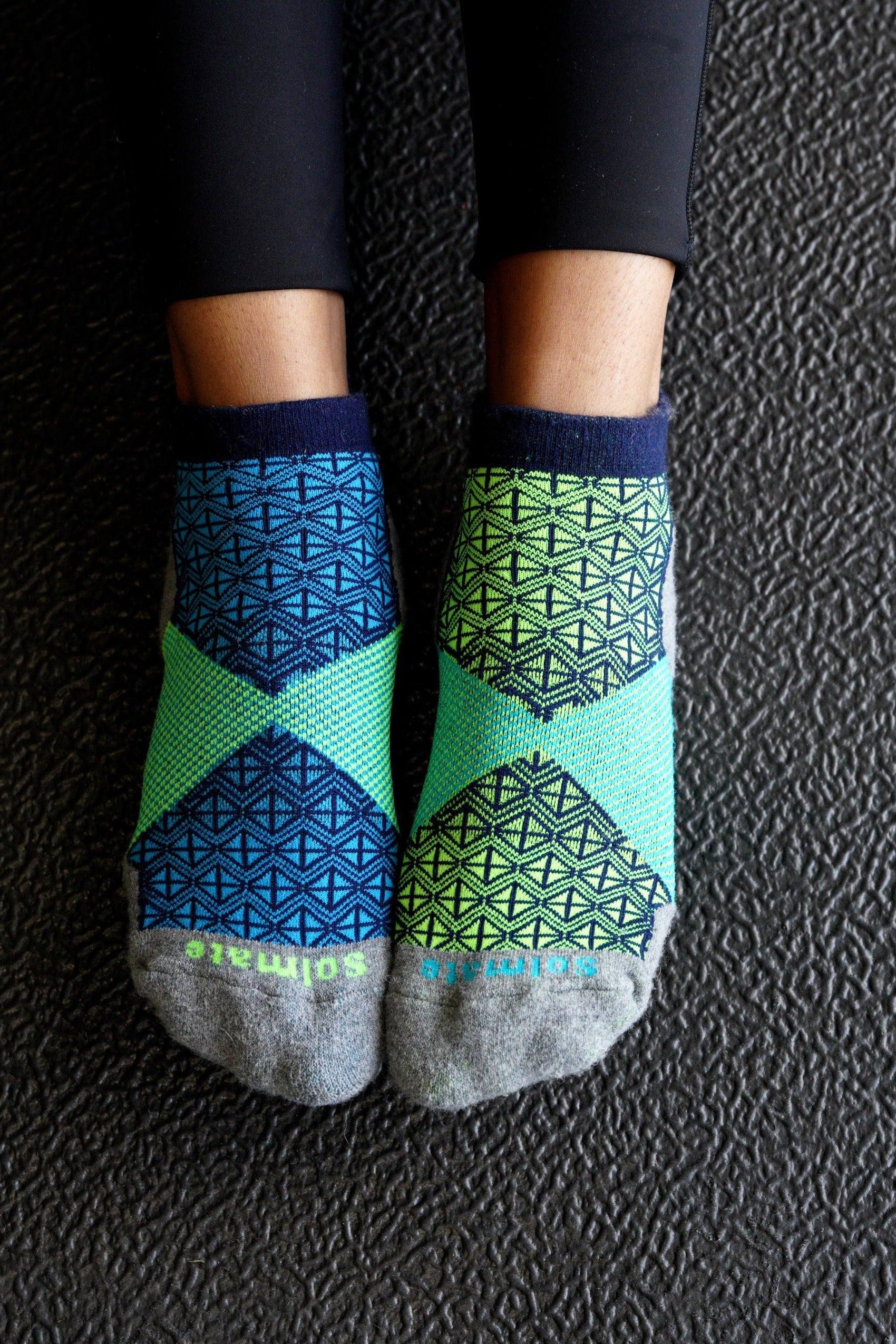 2 Pair Ankle Performance Wool Socks Grape Solmate Socks