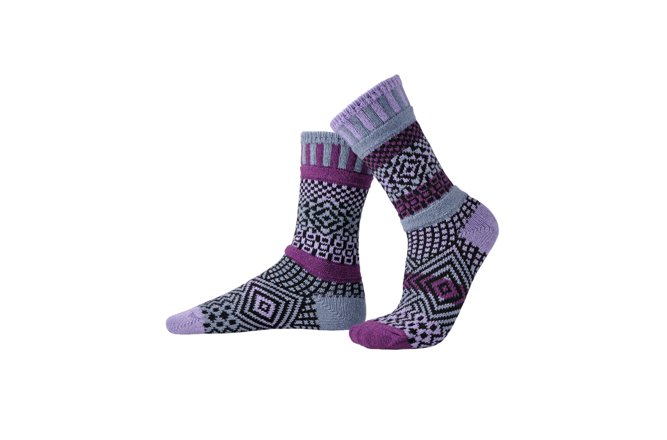 Wisteria Crew Socks Solmate Socks