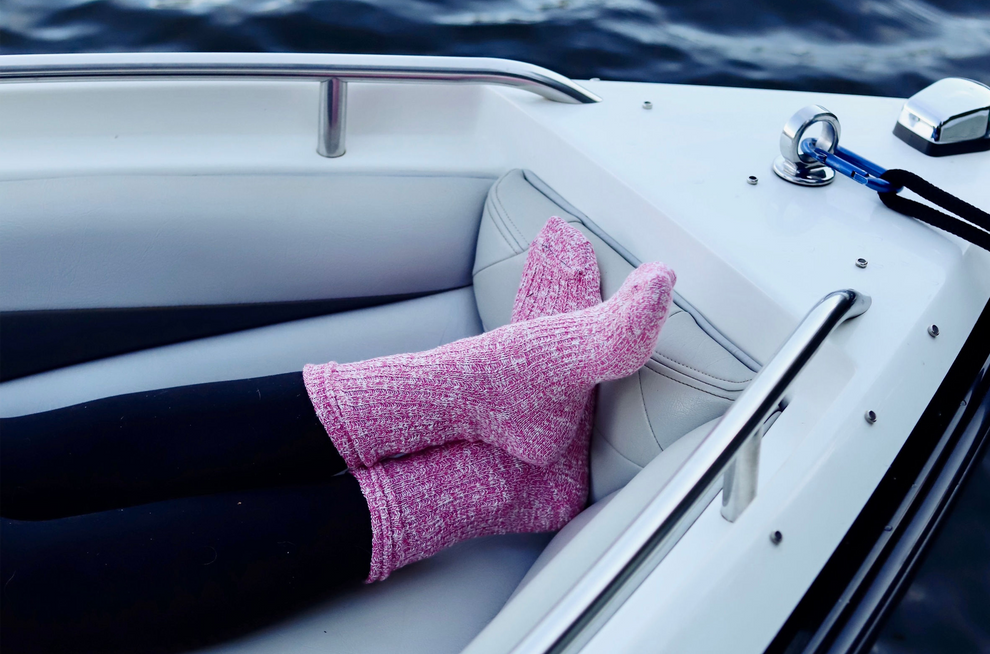 Rose Ragg Socks | Soft & Sustainable | Solmate Socks